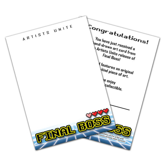 Final Boss / Video Games - Sketch Card Art Blank (10 Pack)