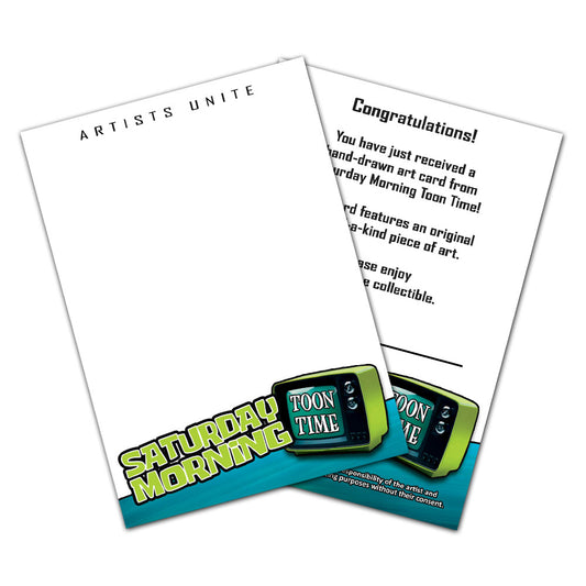 Saturday Morning Toon Time - Sketch Card Art Blank (10 Pack)