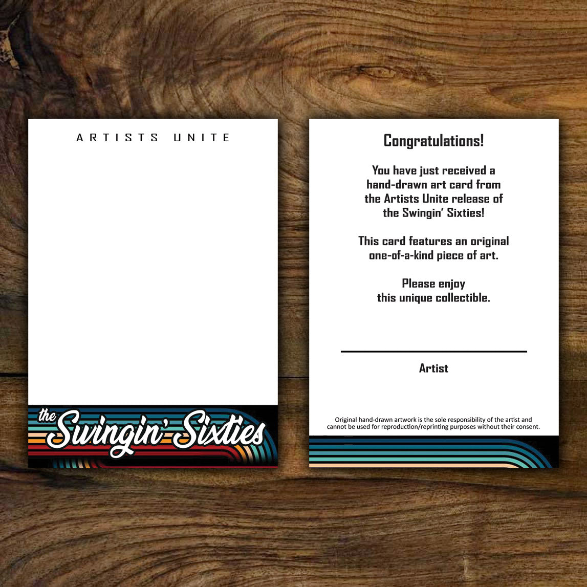 Swingin' 60's - Sketch Card Art Blank (10 Pack)
