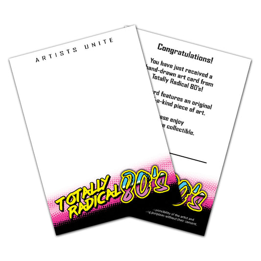 Totally Radical 80's - Sketch Card Art Blank (10 Pack)