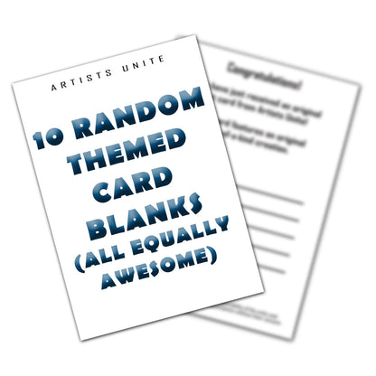 Mystery Mixed Pack - Sketch Card Art Blank (10 Pack)