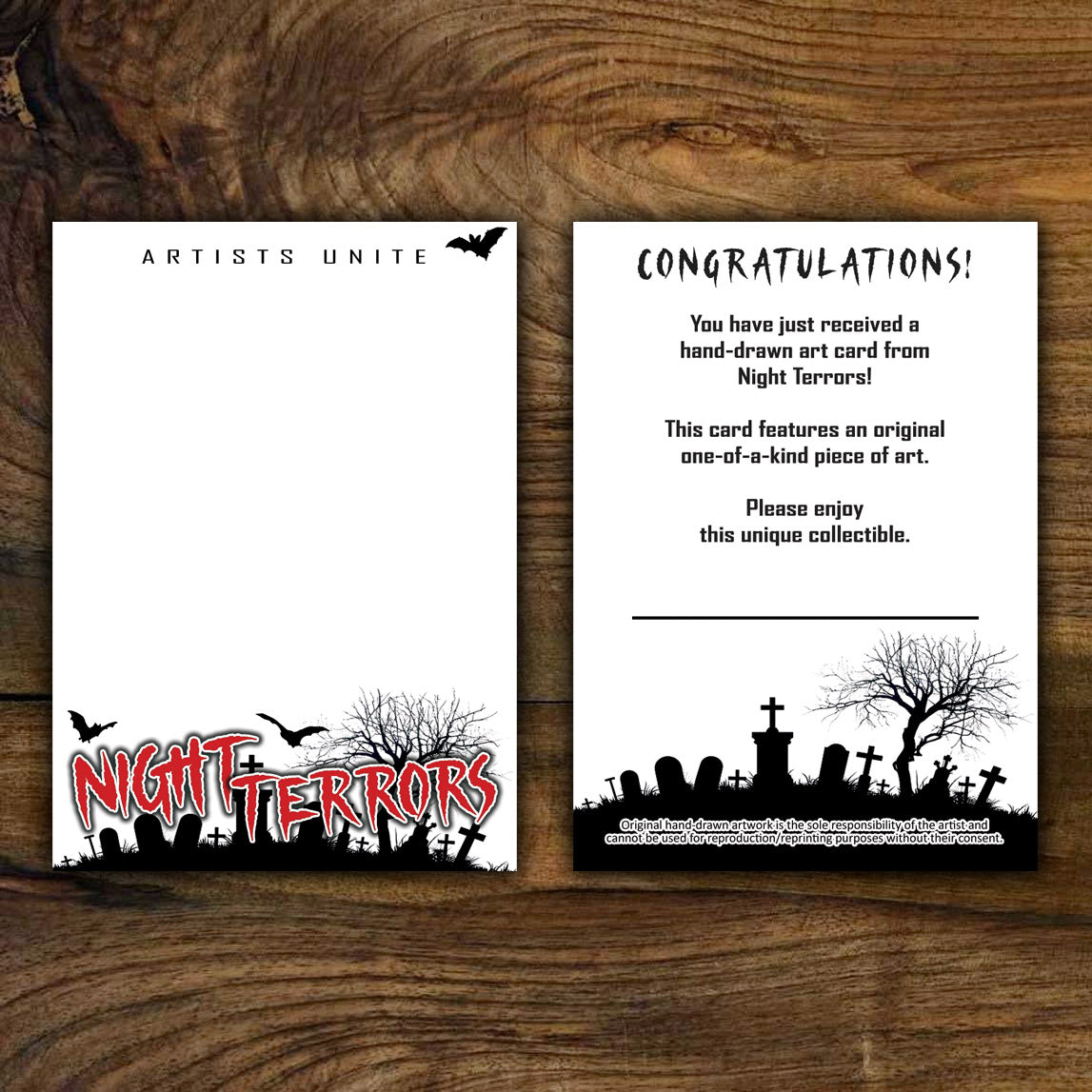 Night Terrors - Sketch Card Art Blank (10 Pack)