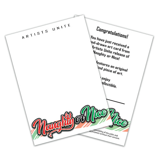 Naughty or Nice - Sketch Card Art Blank (10 Pack)